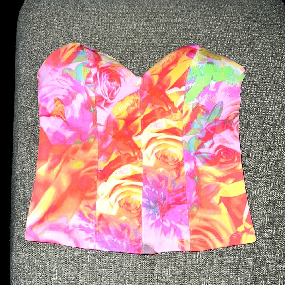 Guess corset floral top
